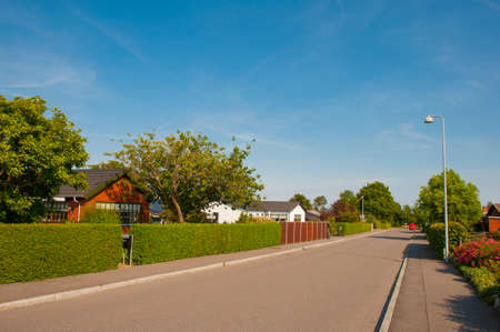 Town of Lendemarke on island of Mon in Denmarkの写真素材