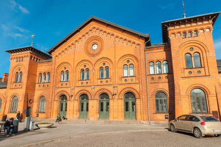 Slagelse Denmark - February 24. 2018: Slagelse train station in Denmarkのeditorial素材