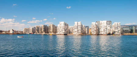 Skyline of city of Copenhagen in Denmarkの写真素材
