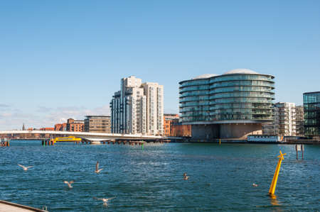 Skyline of city of Copenhagen in Denmarkの写真素材