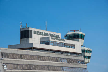 Berlin Germany - April 21. 2018: Berlin Tegel Airport Otto Lilienthal Terminalのeditorial素材