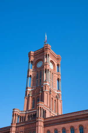 Rotes Rathaus City Hall in city of Berlin in Germany