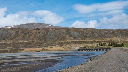 Stafafellsfjoll mountains in east Iceland on a spring day