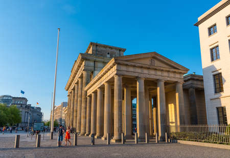 Berlin Germany - April 20. 2018: The Brandenburg Gateのeditorial素材