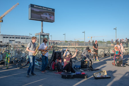 Berlin Germany - April 21. 2018: The band