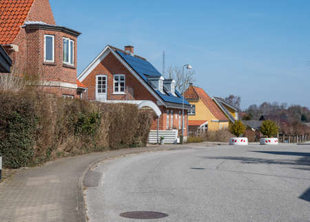 Town of Glumsoe in Denmark on a sunny spring dayの写真素材