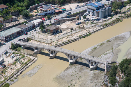 Berat Albania - July 3. 2023: view of the city