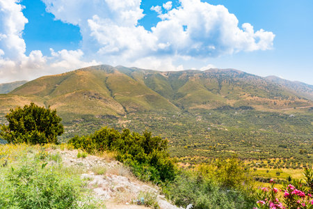 beautiful mountain landscape of Borsh in south Albania