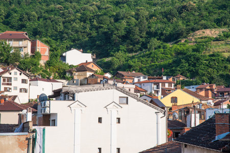Rooftop view of city of Prizren in Kosovo