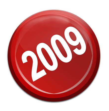 2009 new year red iconの写真素材