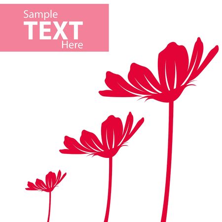 illustration of  flowers on isolated backgroundの写真素材