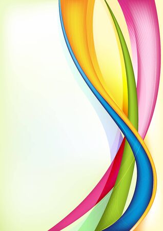 illustration of abstract vector background with colorful swirlsの写真素材