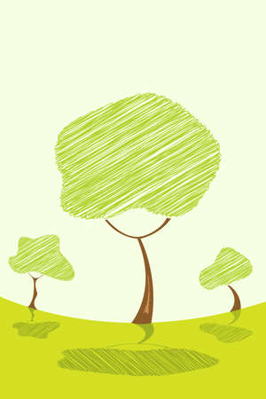 illustration of abstract  treeの写真素材