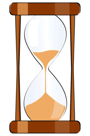 illustration of isolated hour glassの写真素材