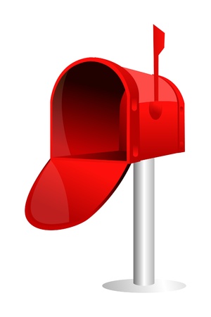 illustration of isolated mail boxのイラスト素材