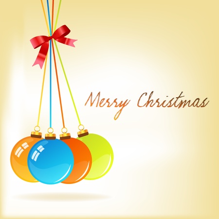 illustration of glossy christmas ballのイラスト素材