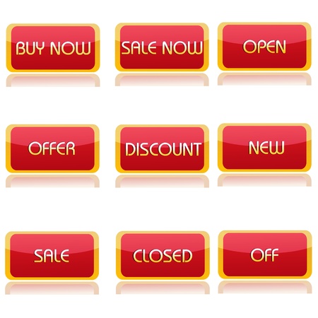 illustration of shopping textsのイラスト素材