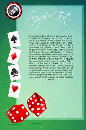 illustration of casino cardのイラスト素材