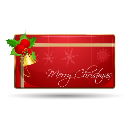 illustration of merry christmas gift on white backgroundのイラスト素材