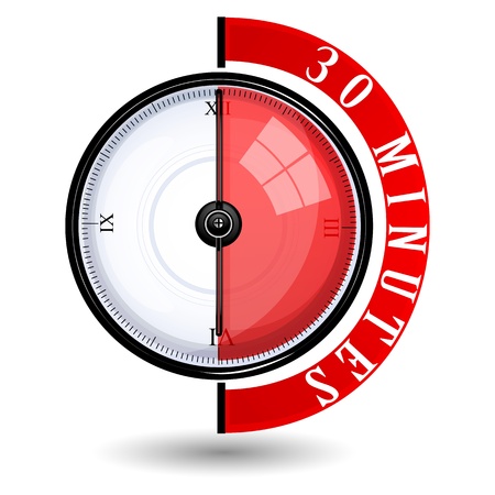 illustration of meter watch on white backgroundのイラスト素材