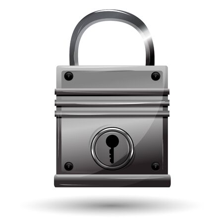 illustration of padlock on white backgroundのイラスト素材