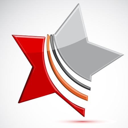 illustration of   star on white backgroundのイラスト素材