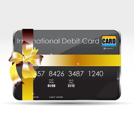 illustration of gift card on isolated backgroundのイラスト素材