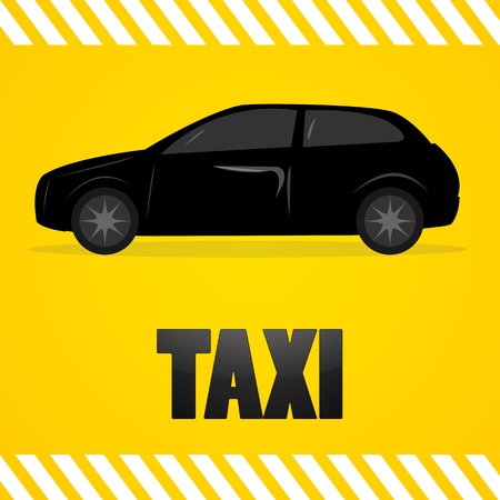 illustartion of taxi symbolのイラスト素材