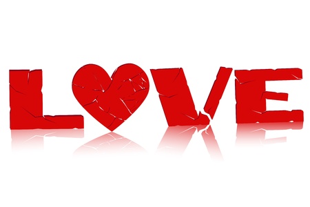 illustration of love card on white backgroundのイラスト素材