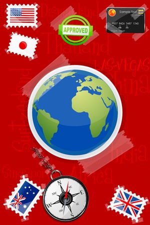 illustration of global communicationのイラスト素材