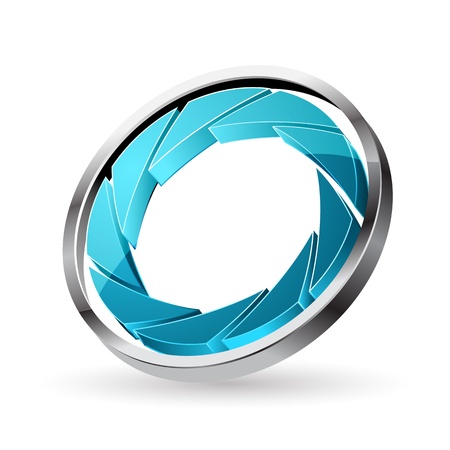 illustration of glossy shutter on white backgroundのイラスト素材