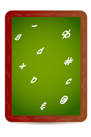 illustration of letters on board on white backgroundのイラスト素材
