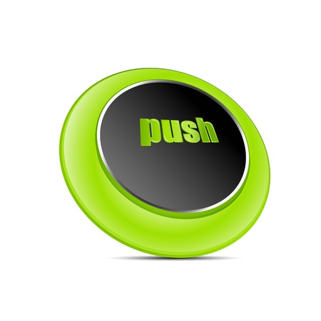 illustration of push button on white backgroundのイラスト素材