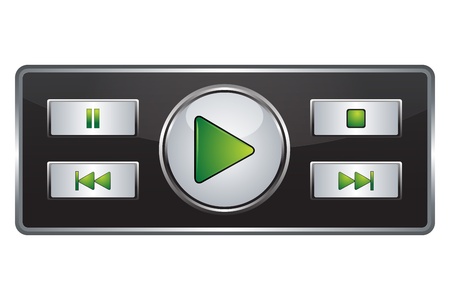 illustration of start button on white backgroundのイラスト素材