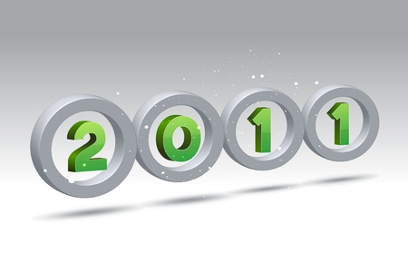 illustration of 2011 new year cardのイラスト素材