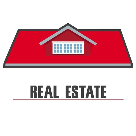 illustration of real estate on white backgroundのイラスト素材