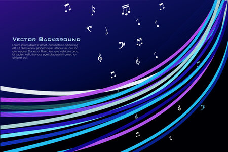 illustration of music texts on white backgroundのイラスト素材