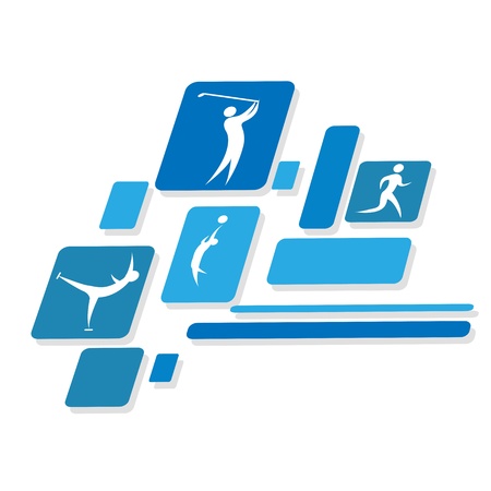 illustration of games icons on white backgroundのイラスト素材