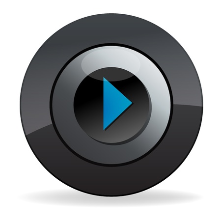 illustration of play button on isolated backgroundのイラスト素材