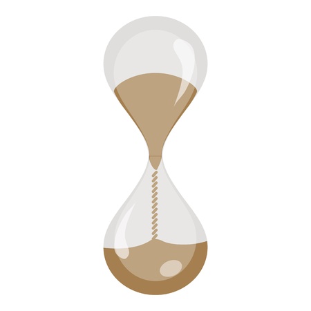 illustration of hour watch on white backgroundのイラスト素材