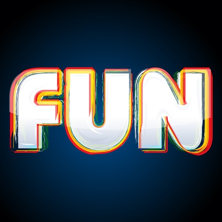 illustration of fun card on white backgroundのイラスト素材