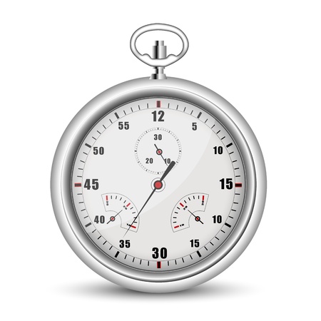 illustration of clock sign on white backgroundのイラスト素材