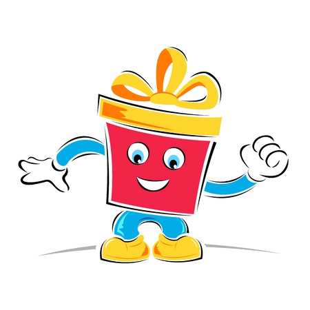 illustration of cheerful birthday card on white backgroundのイラスト素材