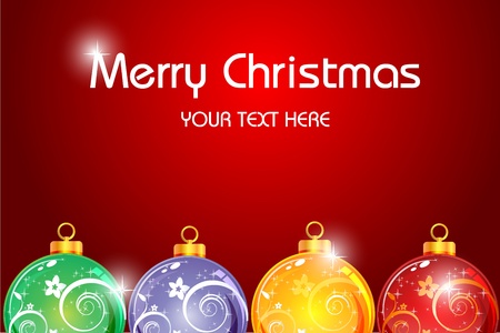 illustration of floral merry christmas card on white backgroundのイラスト素材