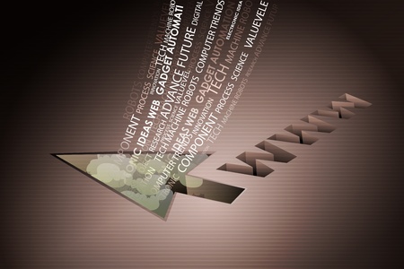 illustration of web symbol with arrowのイラスト素材