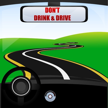illustration of don't drink and driveのイラスト素材