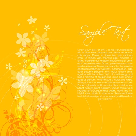 illustration of abstract floral backgroundのイラスト素材