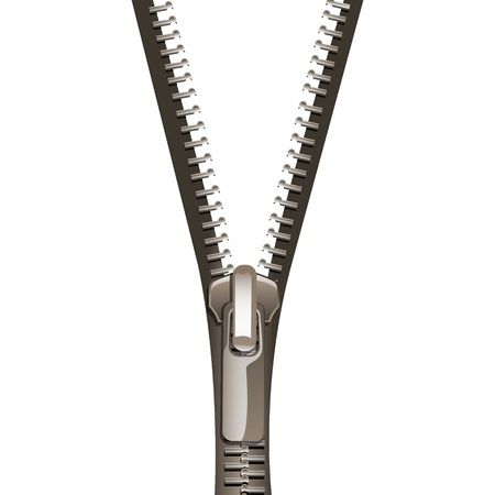 illustration of unzipped sign on white backgroundのイラスト素材