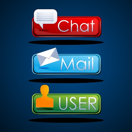 illustration of web iconsのイラスト素材