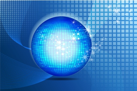 illustration of abstract disco ballのイラスト素材